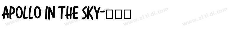 Apollo in the Sky字体转换